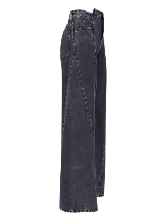  마르지엘라 데님 팬츠 Maison Margiela Décortiqué Palazzo Jeans 블랙 - MAISON MARGIELA