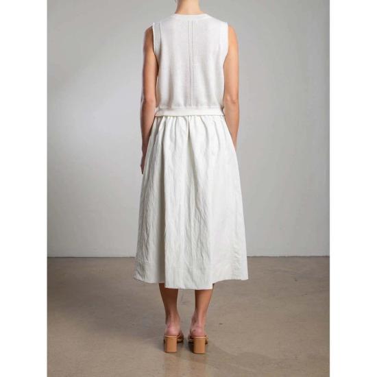  Pharaoh 롱 스커트 파라오 클라우디아 스커트, 인조 가죽, 아이보리 색상 - OTHER BRANDS