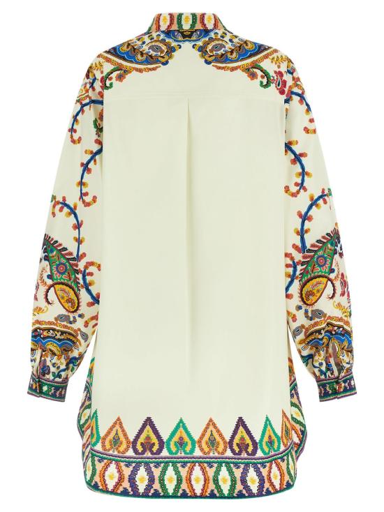  에트로 숏 원피스 프린트 포플린 드레스 멀티컬러 - ETRO