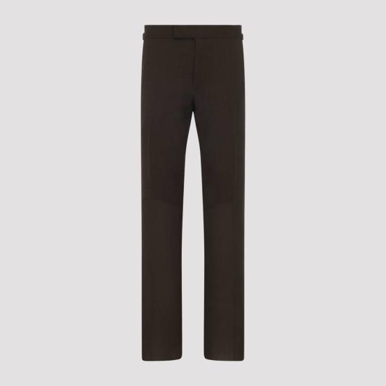  톰포드 치노 팬츠 톰 포드 셸턴 팬츠 게이 카키 브라운 - TOMFORD
