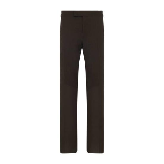 톰포드 치노 팬츠 톰 포드 셸턴 팬츠 게이 카키 브라운 - TOMFORD