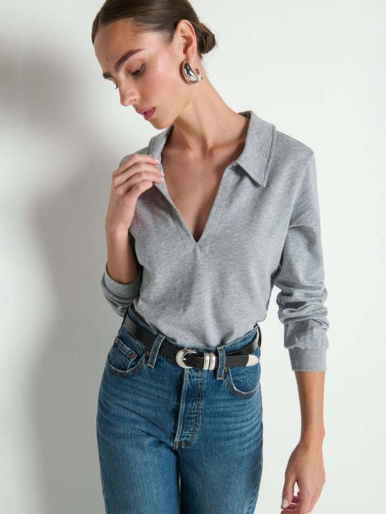  네이션 리미티드 긴팔 티셔츠 킴벌리 폴로 티셔츠 - NATION LTD