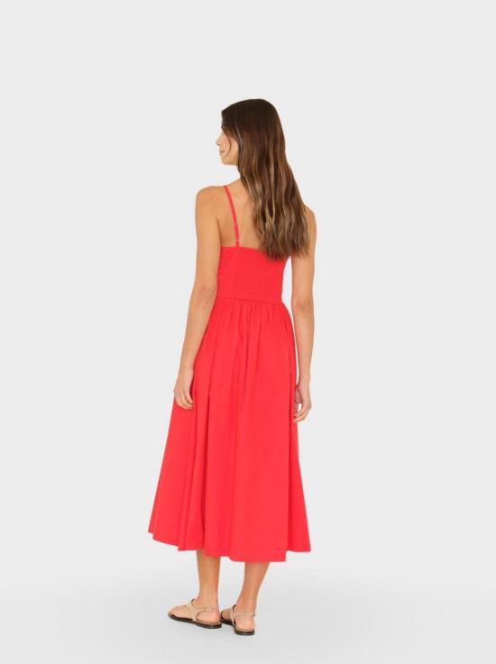  시레나 롱 원피스 바르도 드레스 레드 플래시 - XIRENA