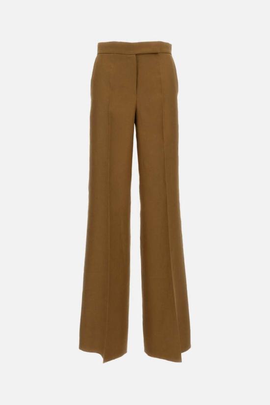 막스마라 스트레이트 팬츠 막스 마라 바데세 브라운 팬츠 - MAX MARA