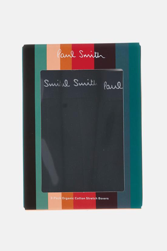  폴 스미스 팬티 트렁크 3팩 무지 속옷 블랙 - PAUL SMITH