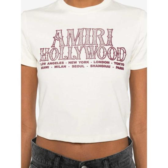  아미리 반팔 티셔츠 티 에크루 - AMIRI