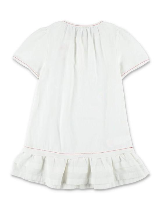  [키즈] 마르니 원피스 키즈 린넨 자수 드레스 화이트 - MARNI