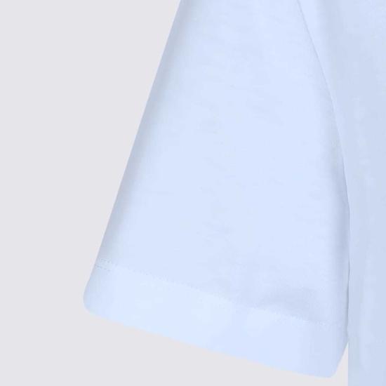  마르니 반팔 티셔츠 마니 코튼 티셔츠 릴리 화이트 - MARNI