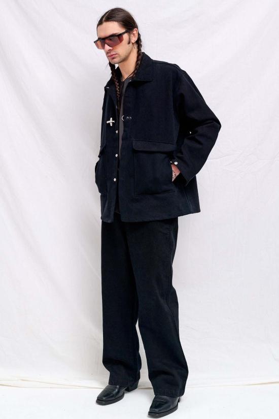  어셈블리 뉴욕 데님 자켓 어셈블리 블랙 데님 소방관 작업복 재킷 - ASSEMBLY NEW YORK