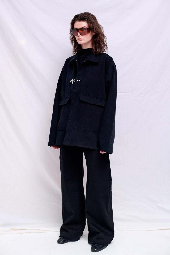  어셈블리 뉴욕 데님 자켓 어셈블리 블랙 데님 소방관 작업복 재킷 - ASSEMBLY NEW YORK