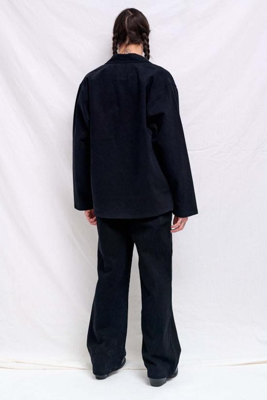  어셈블리 뉴욕 데님 자켓 어셈블리 블랙 데님 소방관 작업복 재킷 - ASSEMBLY NEW YORK