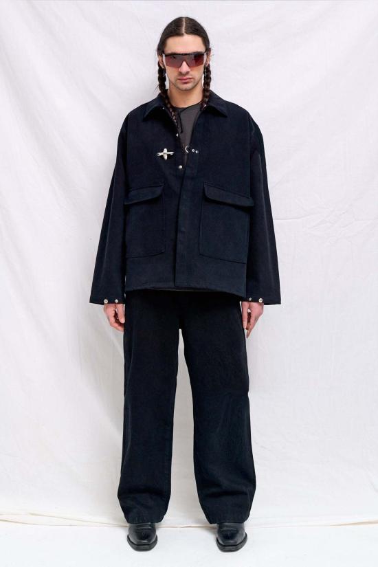  어셈블리 뉴욕 데님 자켓 어셈블리 블랙 데님 소방관 작업복 재킷