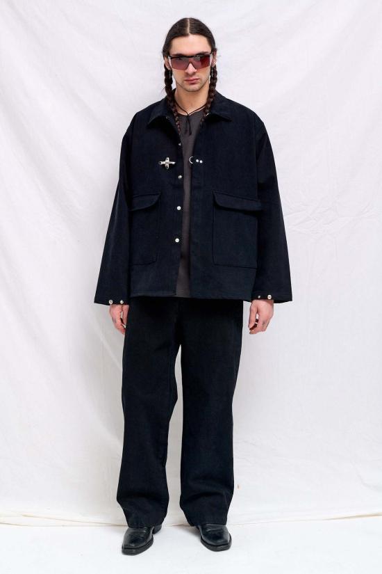  어셈블리 뉴욕 데님 자켓 어셈블리 블랙 데님 소방관 작업복 재킷 - ASSEMBLY NEW YORK