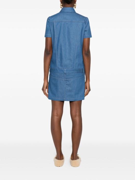  구찌 숏 원피스 데님 미니 드레스 블루 - GUCCI