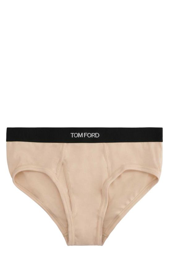  톰포드 팬티 톰 포드 면 브리프 (엘라스틱 밴드 포함, 뉴트럴 컬러)