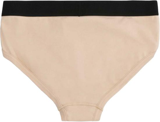  톰포드 팬티 톰 포드 면 브리프 (엘라스틱 밴드 포함, 뉴트럴 컬러) - TOMFORD
