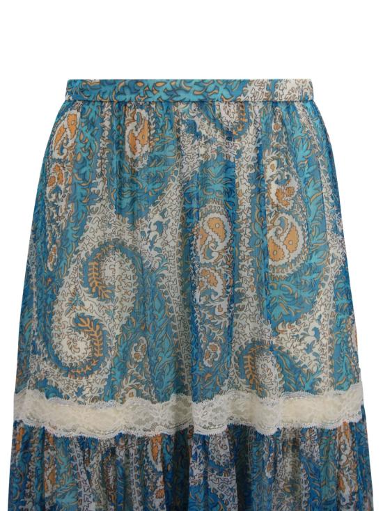  에트로 롱 스커트 페이즐리 프린트 - ETRO