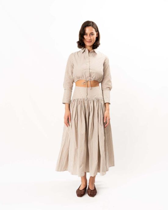  알렉시스 롱 스커트 하바라  (탠/화이트) - ALEXIS