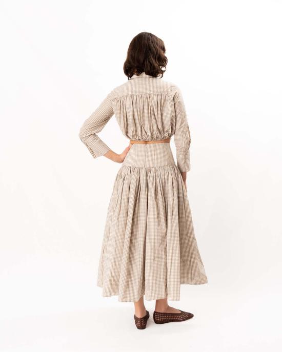  알렉시스 롱 스커트 하바라  (탠/화이트) - ALEXIS