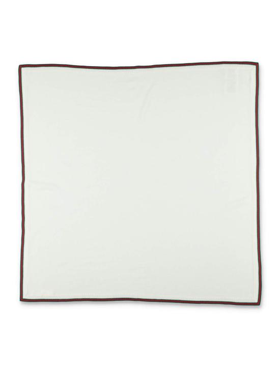  [키즈] 구찌 넥워머/머플러/스카프 베이비 울 웹 블랭킷 오프 화이트 - GUCCI