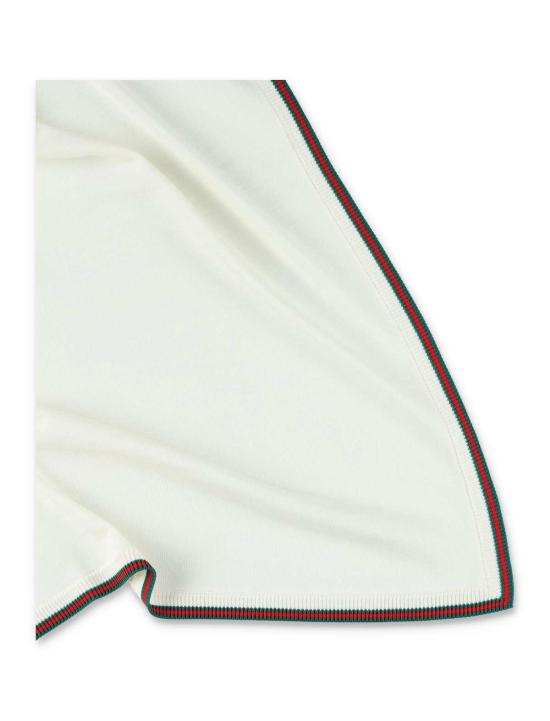  [키즈] 구찌 넥워머/머플러/스카프 베이비 울 웹 블랭킷 오프 화이트 - GUCCI