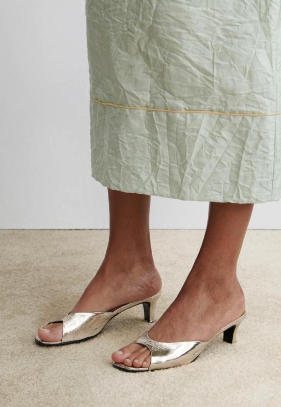  레이첼 코미 뮬/슬리퍼 타로 힐 뮬 골드