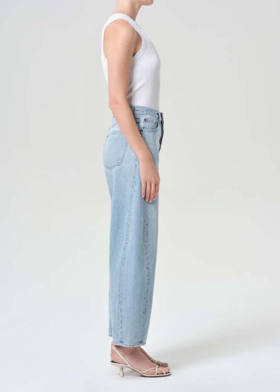  에이골디 데님 팬츠 아골드 루나 하이라이즈 피스드 테이퍼드 진 추가 - AGOLDE