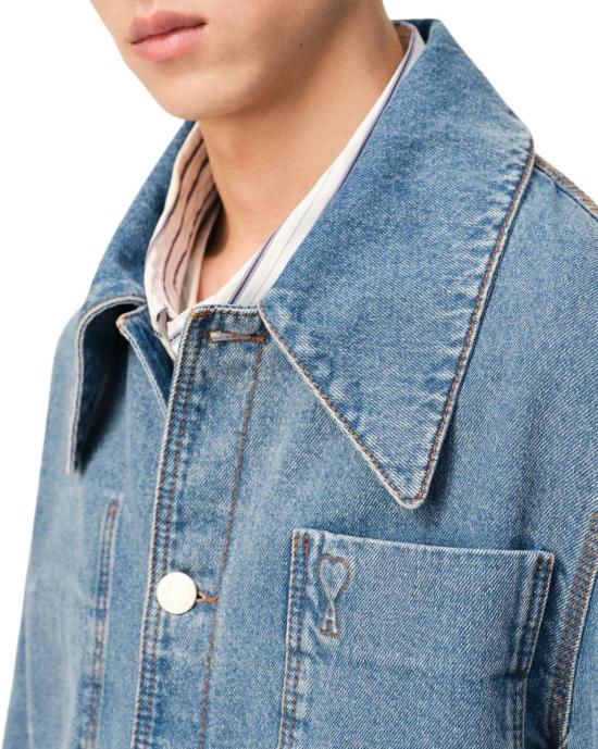 26SS 아미 데님 셔츠 UJK899DE0046480 BLUE - AMI