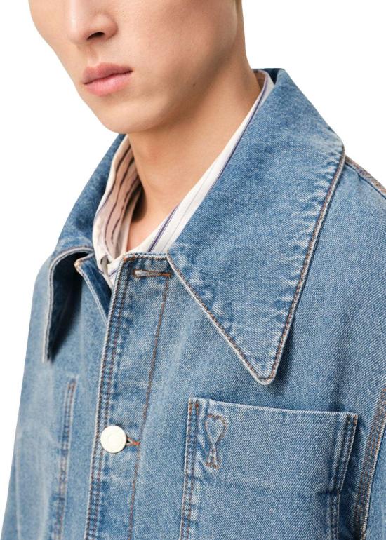 26SS 아미 데님 셔츠 UJK899DE0046480 BLUE - AMI