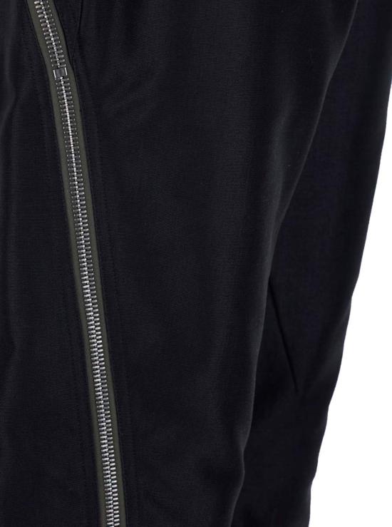  릭 오웬스 스트레이트 팬츠 볼란 바나나 지퍼 디테일 코튼 스트레치  블랙 - RICK OWENS