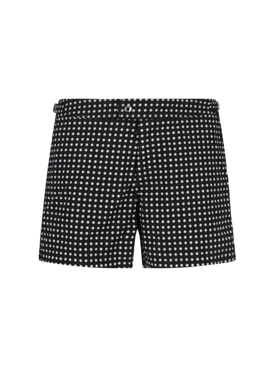  톰포드 스윔팬츠 톰 포드 폴카 도트 수영복 반바지 블랙