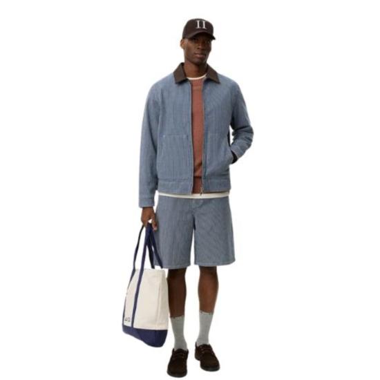  레듀 데님 자켓 Les Deux Robert 스트라이프 재킷 다크 네이비 - LES DEUX