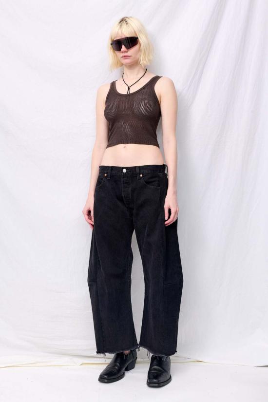  영메이븐 민소매 티셔츠 정메이븐 커피빈 메쉬 스포티 탱크탑 - JUNGMAVEN