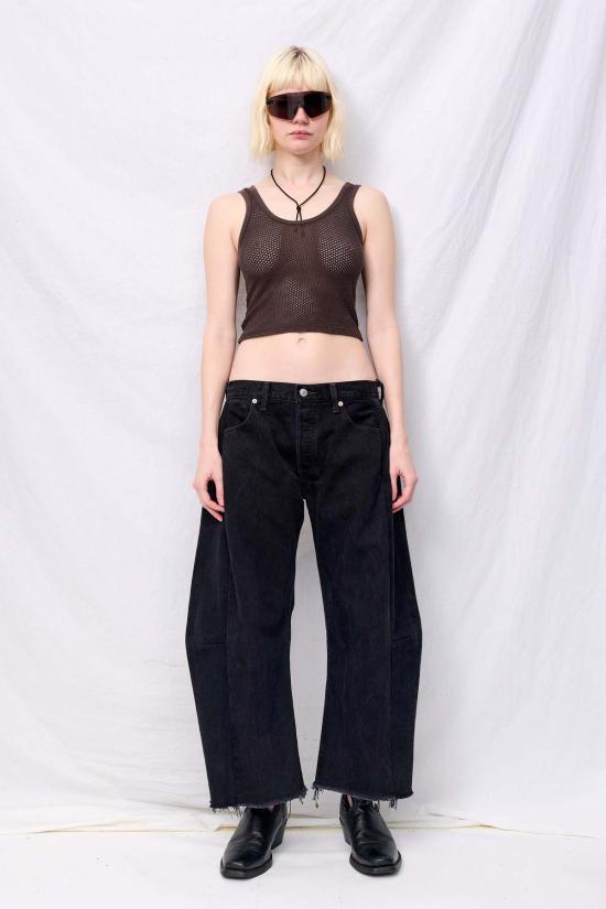  영메이븐 민소매 티셔츠 정메이븐 커피빈 메쉬 스포티 탱크탑 - JUNGMAVEN