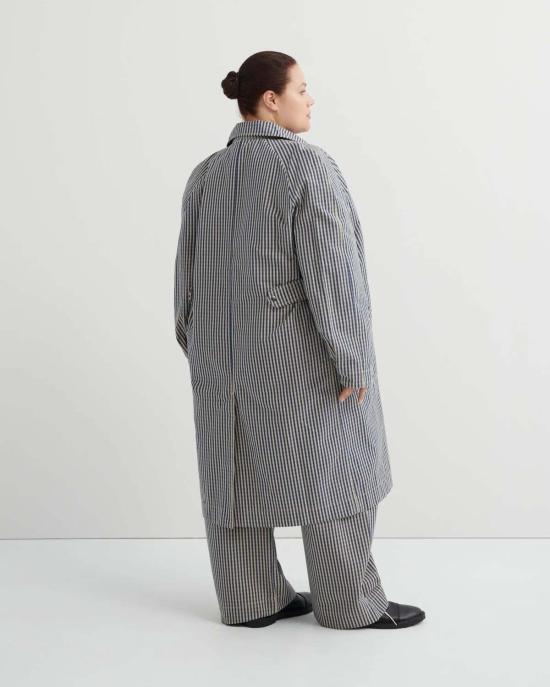  코우토우 트렌치 코트 아틀리에  랜드스케이프 체크 - KOWTOW