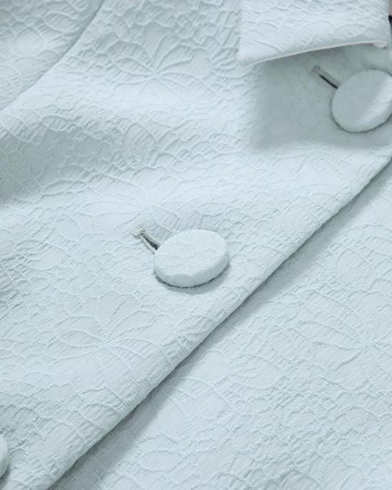  베로니카비어드 수트 자켓 베로니카 비어드 보디 자카드 재킷 블루 스트림 - VERONICA BEARD