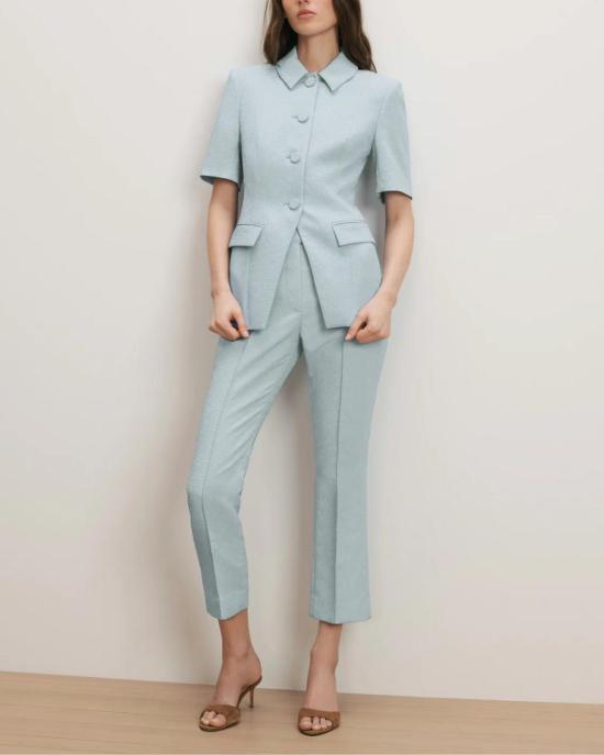  베로니카비어드 수트 자켓 베로니카 비어드 보디 자카드 재킷 블루 스트림 - VERONICA BEARD