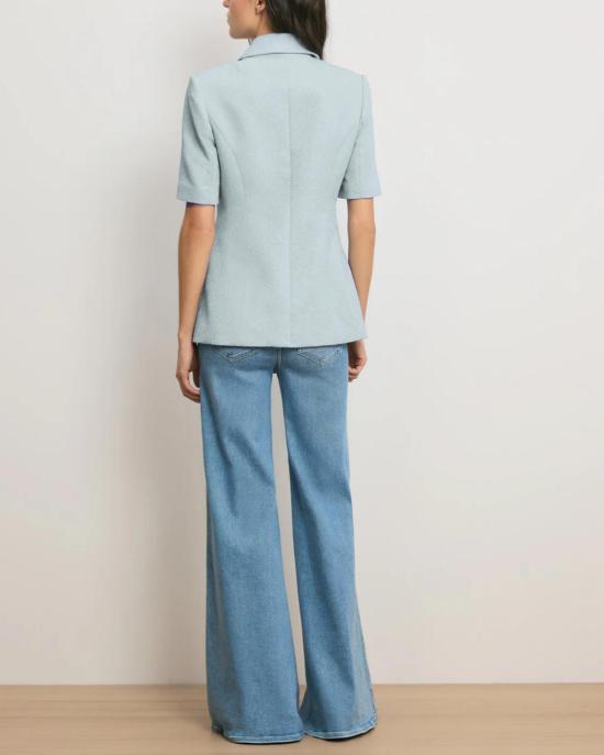  베로니카비어드 수트 자켓 베로니카 비어드 보디 자카드 재킷 블루 스트림 - VERONICA BEARD