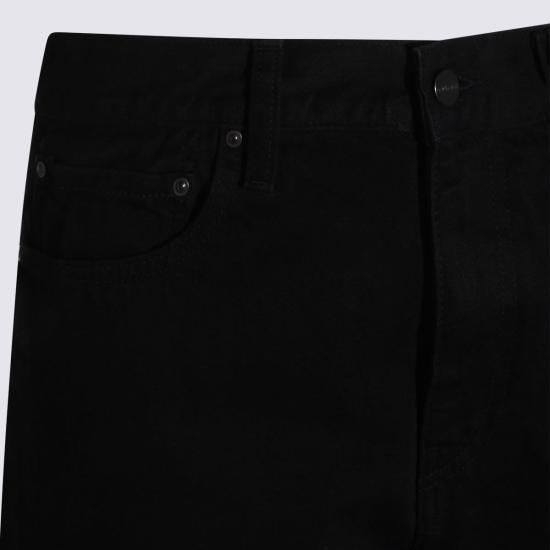  칼하트 스트레이트 팬츠 카하트 아론  블랙 린스드 - CARHARTT