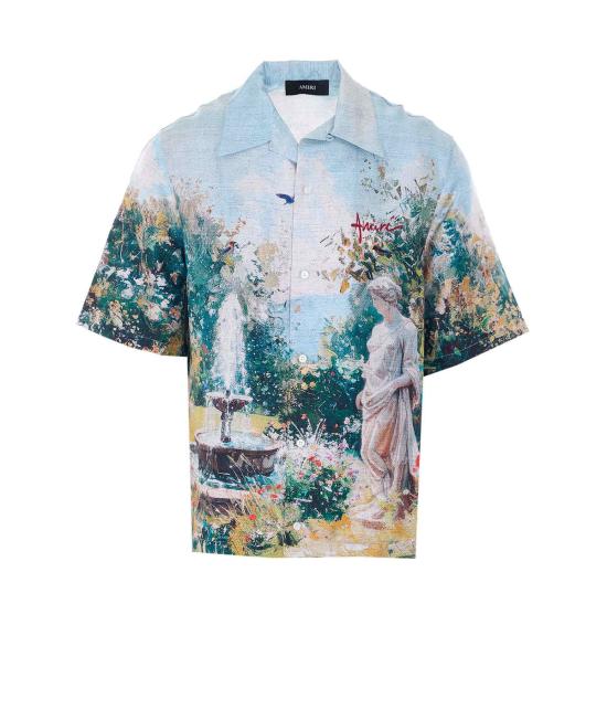  아미리 반팔 티셔츠 샤토 분수 캠프 셔츠 멀티컬러