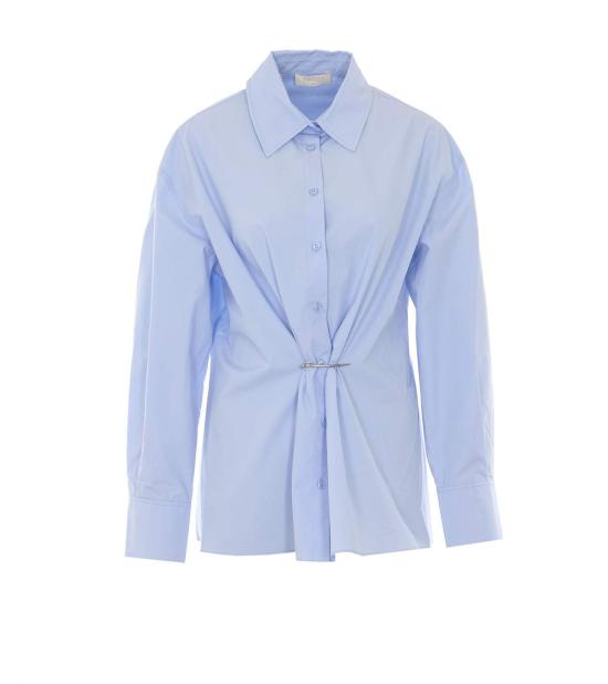  트윈셋 탑 셔츠 블루