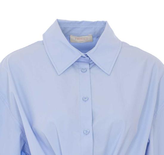  트윈셋 탑 셔츠 블루 - TWINSET