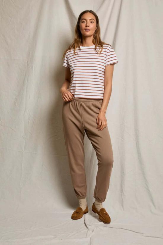  퍼펙트 화이트 티 반팔 티셔츠 퍼펙트화이트티 에버렛 스트라이프 박시 크루넥 티셔츠 - PERFECT WHITE TEE