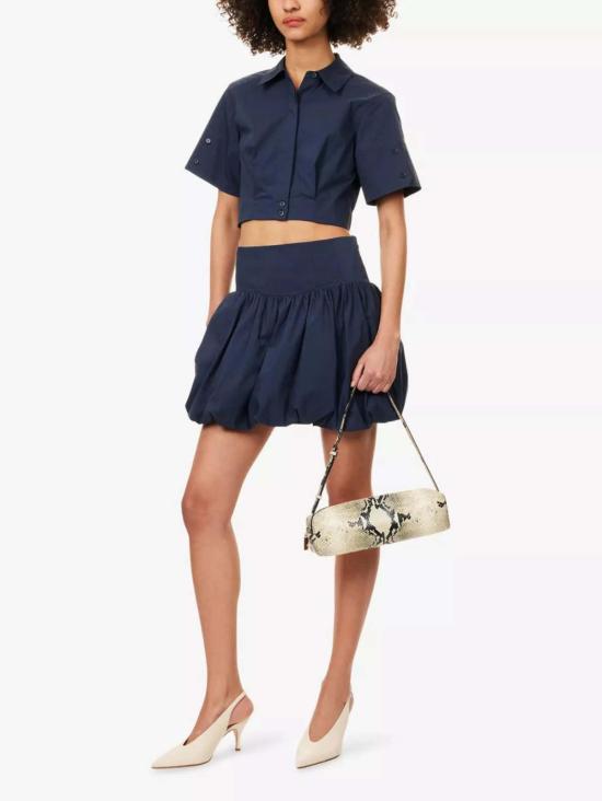  조나단 심카이 숏 스커트 피파 버블 미니 스커트 미드나잇 - JONATHAN SIMKHAI