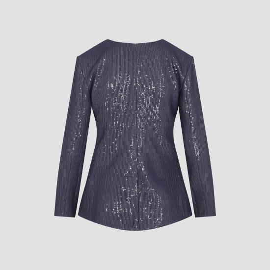  조르지오 아르마니 자켓 폴리에스터 재킷 블레이저 멀드 그레이프 - GIORGIO ARMANI