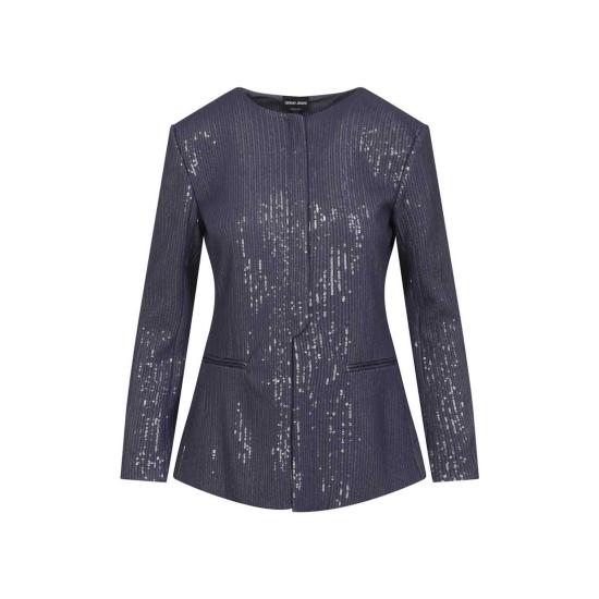  조르지오 아르마니 자켓 폴리에스터 재킷 블레이저 멀드 그레이프 - GIORGIO ARMANI