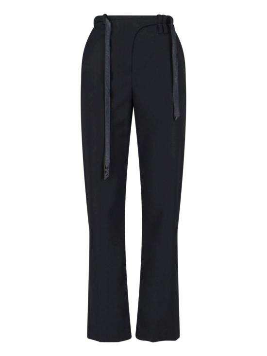  디젤 스트레이트 팬츠 바이커 벨트 테일러드  블랙