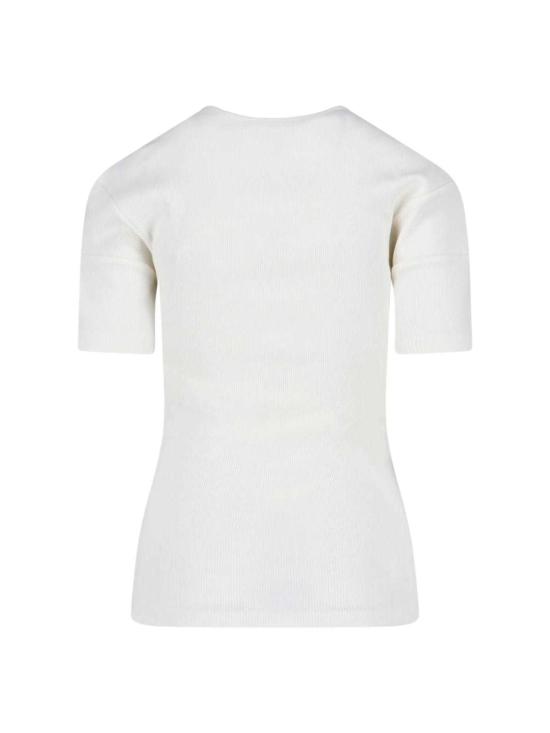  르메르 반팔 티셔츠 골지 티셔츠 화이트 - LEMAIRE