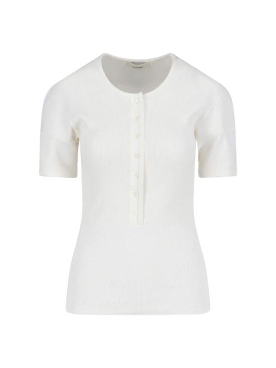  르메르 반팔 티셔츠 골지 티셔츠 화이트