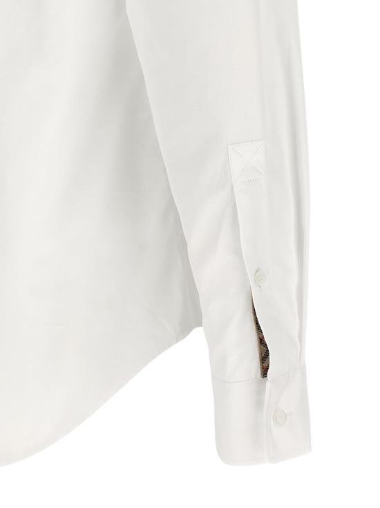  버버리 긴팔 셔츠 샘  화이트 - BURBERRY